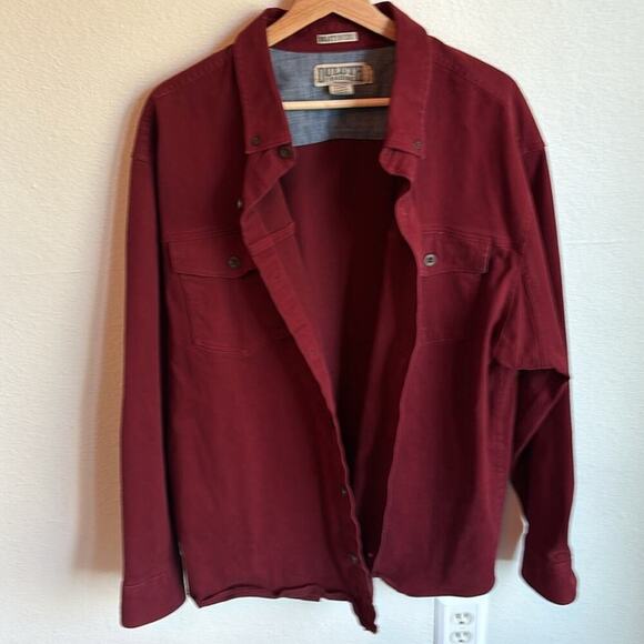 DULUTH TRADING Mens Untucked Long Sleeve Heavy Weight Button Shirt Shacket XL - Picture 9 of 9